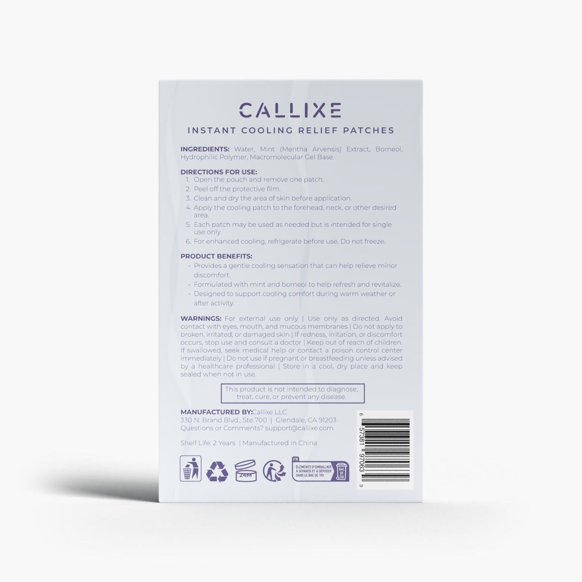CALLIXE Cold Therapy Patches